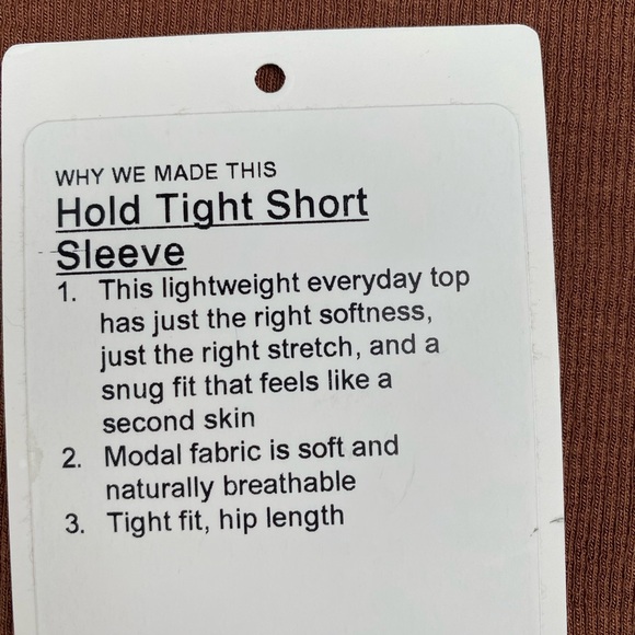 lululemon athletica Short Sleeve Tee Brown - Picture 6 of 8